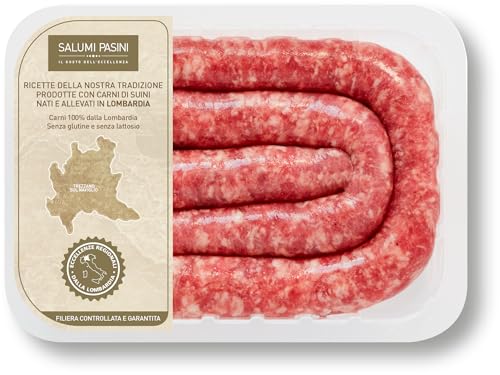 Salumi Pasini® Salsiccia con Semi di Finocchietto dalla Lombardia, 300g