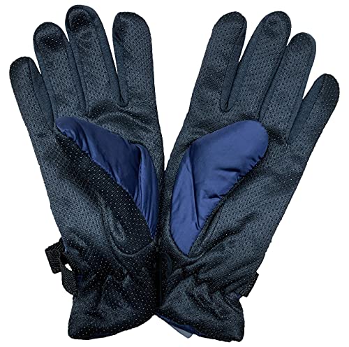 Image of Yacht & Smith Winter Ski Gloves Fleece Lined Adjustable Strap Water Resistant Men Woman Kids