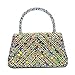 LUNIQO Clutch Purses for Women Sparkly Rhinestones Purses and Handbags for Wedding Party Evening Crossbody Bag with Chain (Multicolor)