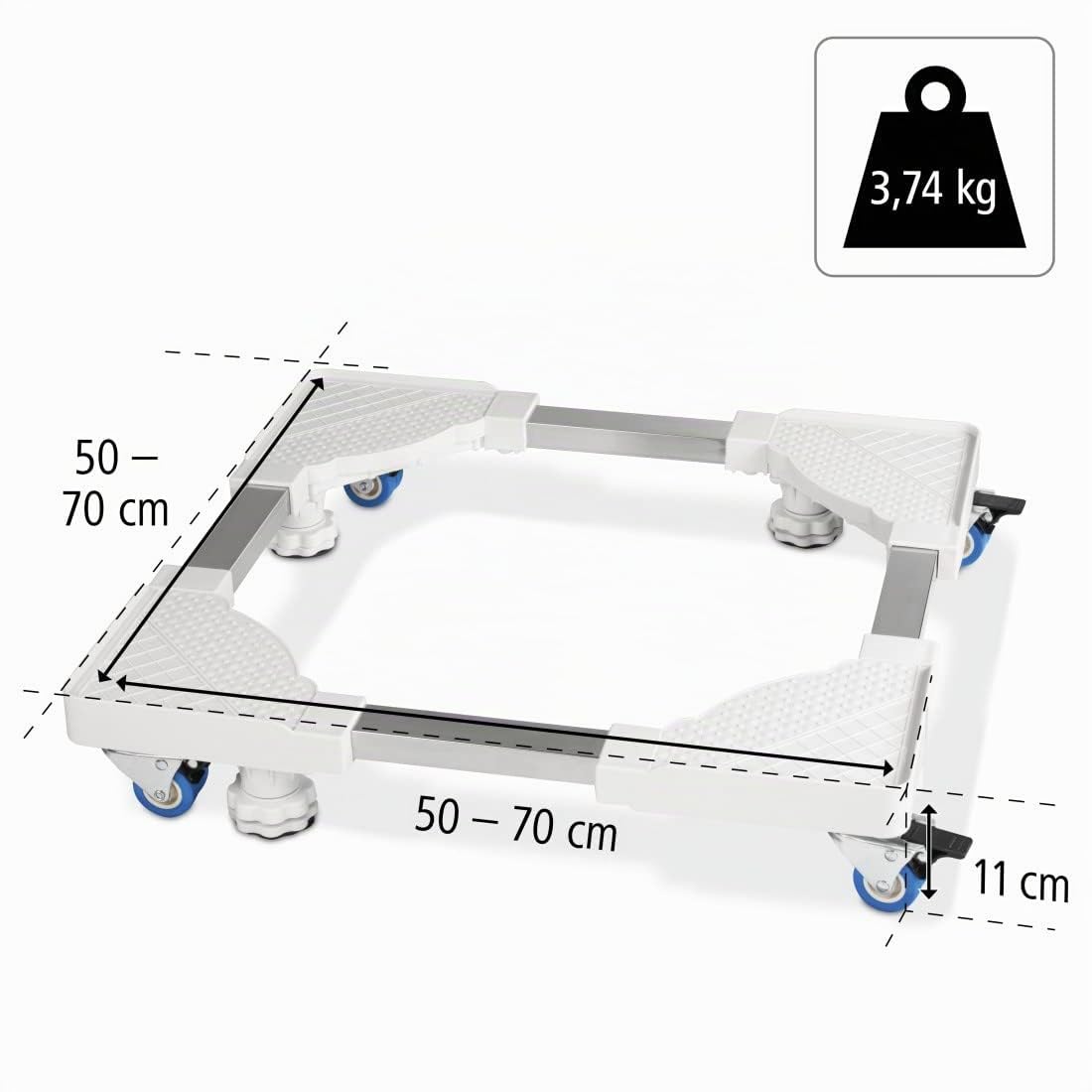 Möbelroller mit 4 Schwerlastrollen