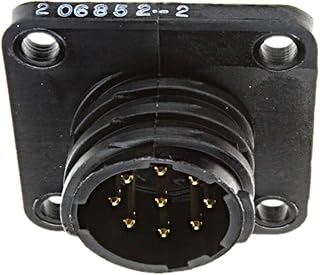 206852-2 Connector Receptacle 9 Position Circular Male Pins Solder