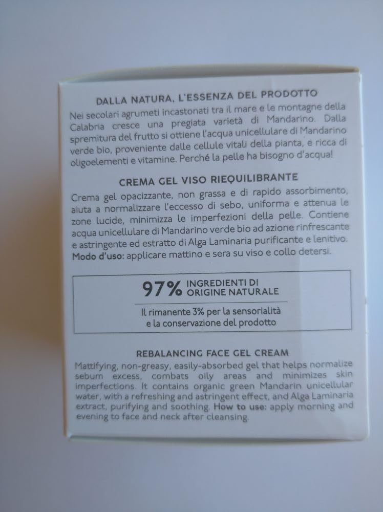 Crema Gel Viso Riequilibrante - Acque Unicellulari