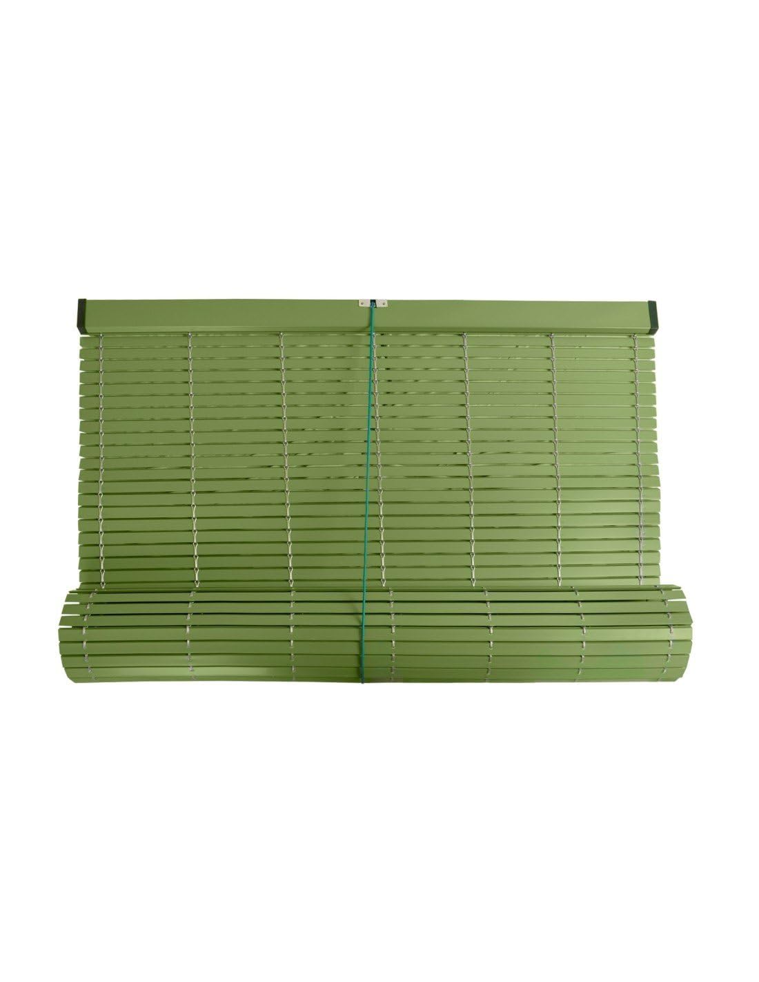JARDIN202 - Persiana de PVC Alicantina con Polea Metálica | Persiana Enrollable | Estor Enrollable para Ventanas, Puertas, Salón y Cocina | 75 x 120 cm (Gris)