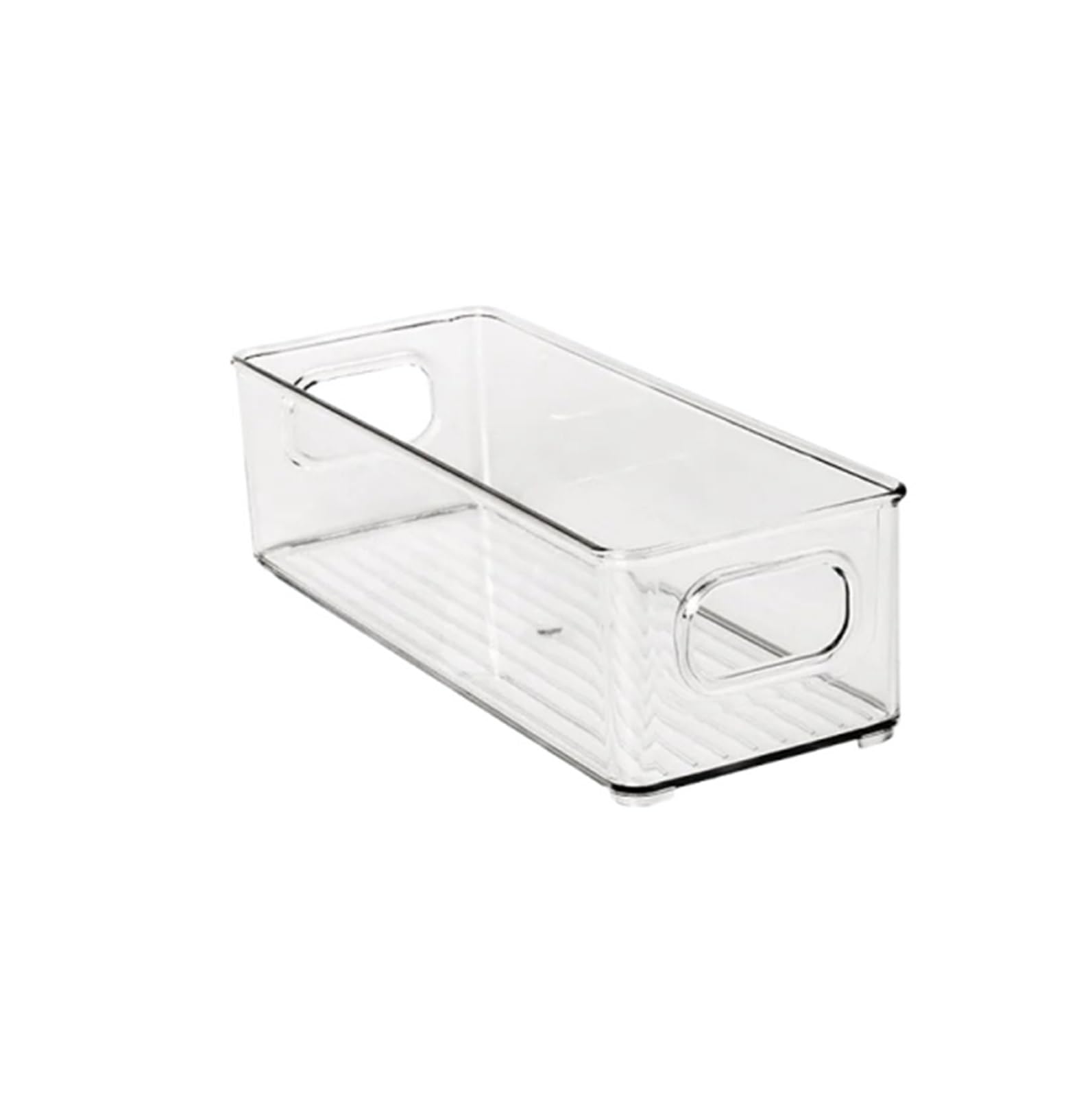 MJINA Refrigerator Organizer Bin Stackable Fridge Food Storage Box With Handle Clear Plastic Pantry Food Freezer Organizer Tool(A)