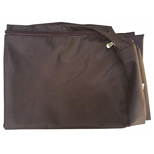 Dogbed4less XL 1680 Ballistic Heavy Duty Dog Pet Bed External Zipper Duvet Cover - Replacement Cover only, 47X29X4 Inches, Seal Brown