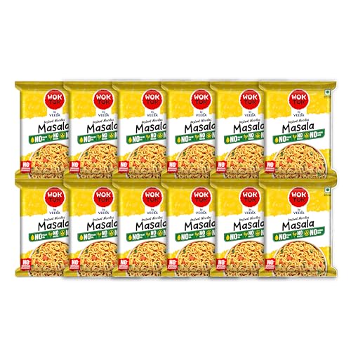 Image of Wok Tok Instant Noodles Masala 66g (Pack of 12)