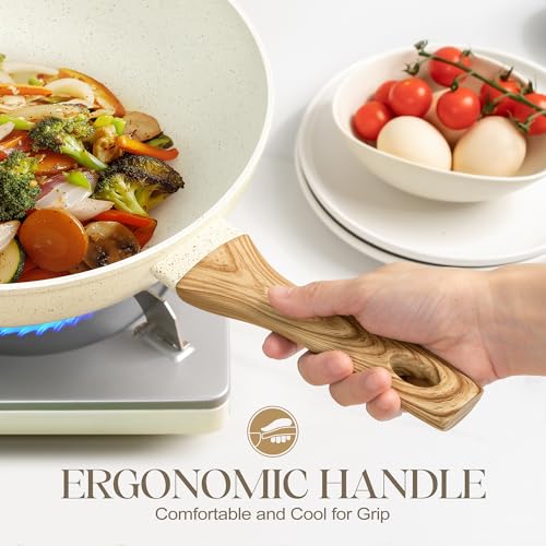 Michelangelo 12 Inch Wok Pan With Lid thumb #3