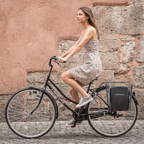 CXWXC Pannier Bike Basket with Handle - Detachable Rear Wire Baskets Large Capacity - Easy Assembly and Portability for Bicycle Rack by CXWXC - Image 7