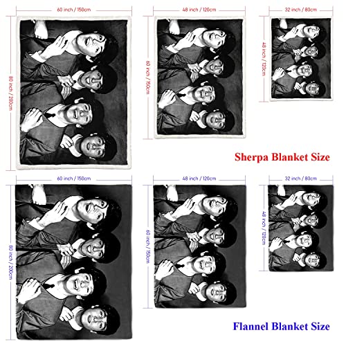 YLFC Couverture imprimée Groupe Rock Britannique Fleece Bed Throws The Beatles Blanket Pionnier du Heavy Metal Fuzzy Blanket Épais Doux Grand Cosy Grey Knitted Fleece Blankets 150x200cm - Les Beatles, Paul McCartney, John Lennon, RIngo Starr, George Harrison YLFC Couverture imprimée Groupe Rock Britannique Fleece Bed Throws The Beatles Blanket Pionnier du Heavy Metal Fuzzy Blanket Épais Doux Grand Cosy Grey Knitted Fleece Blankets 150x200cm – Image 7