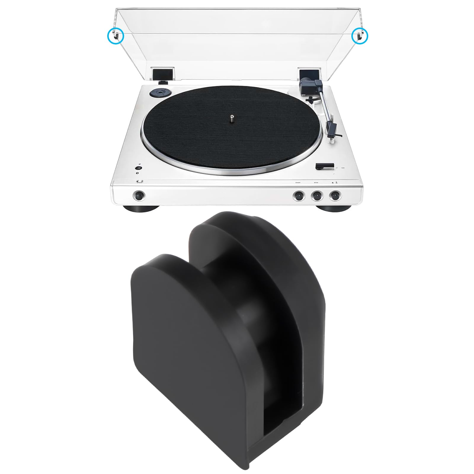SG Store 4 x silikonowe podkładki amortyzujące do Audio-Technica AT-LP120