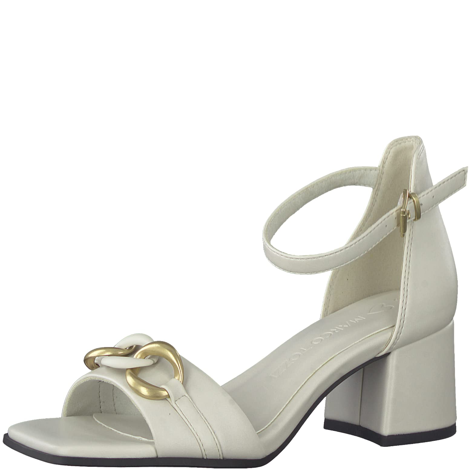 MARCO TOZZI Women's 2-2-28317-20 Heeled Sandals, Cream Gold, 6 UK