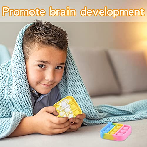 45 Pcs Pop Fidget Toys Its Party Favors, Pop Fidget Keychain Mini Pop Keychain Toys Bulk Pop Toys Fidgets Packs Sensory Stress Toys Party Popper Toy Classroom Birthday Gift For Girls Boys #TOP3