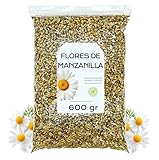 Manzanilla 600 gr - Flores de Manzanilla Naturales para Infusion o Te - A Granel - Digestiva y Relajante (600 gr)