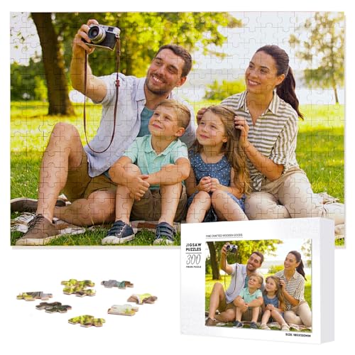 Puzzle Personnalisé Photo, Puzzle Image à Créer, Puzzle avec Photo Personnalisable 1000 500 300 200 120 70 35 Pièces, Cadeau Famille Enfant Couple Anniversaire Noël...