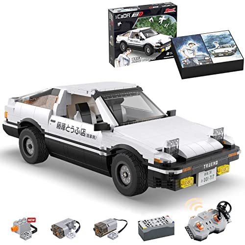 XUOO CADA C61024W Initial D Toyota AE86 Sportwagen Bausteine,1324/PCS CADA Klemmbausteine Ferngesteuert Technik Auto…