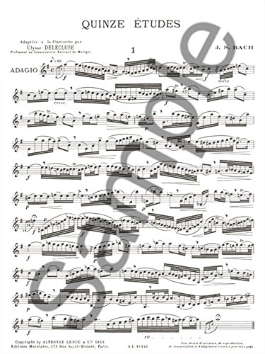 Amazon | Alphonse Leduc ウィットナー バッハ : 15の練習曲