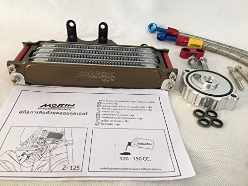Morin Kawasaki Z125 Oil Cooler Engine Aluminium For Kawasaki Z125 All Model, Z125 Pro All Model 2013-2021 #TOP5
