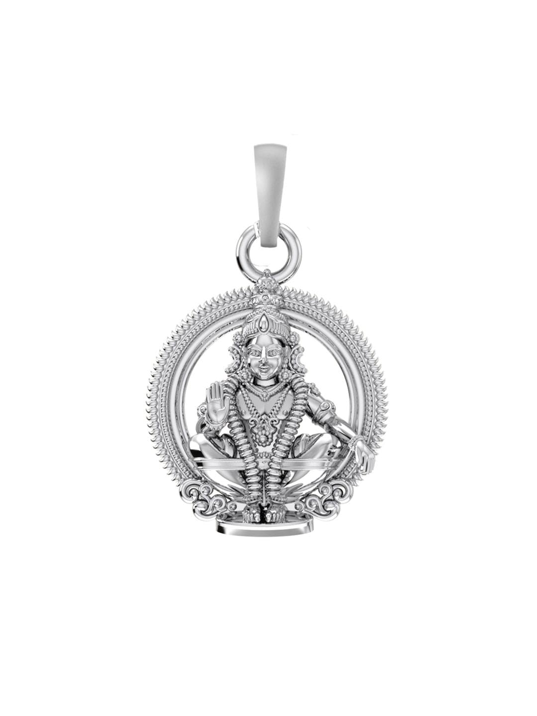 akshat sapphire Sterling Silver (92.5% purity) Bhagwan God Ayyappa Pendant for Men & Women Pure Silver Lord Ayappa Locket for Good Health & Wealth-picture-37