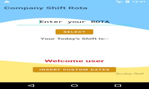Company Shift Rota
