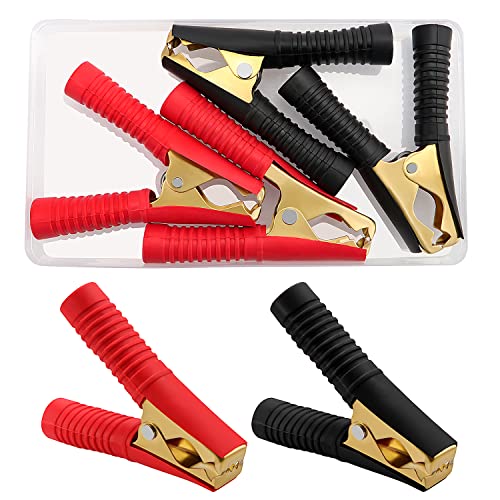 Lot De 2 Pinces Crocodiles Pour Batterie De Voiture - En