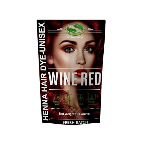 1 Pack Of Wine Red Henna Hair & Beard Color/Dye