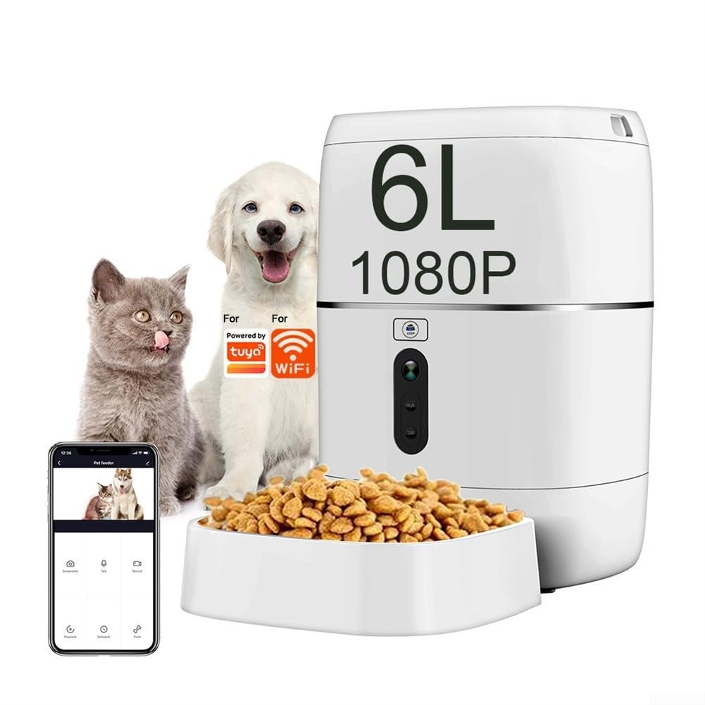 Comedero Gatos 6L con para cámara WiFi Comedero Gatos 6L con