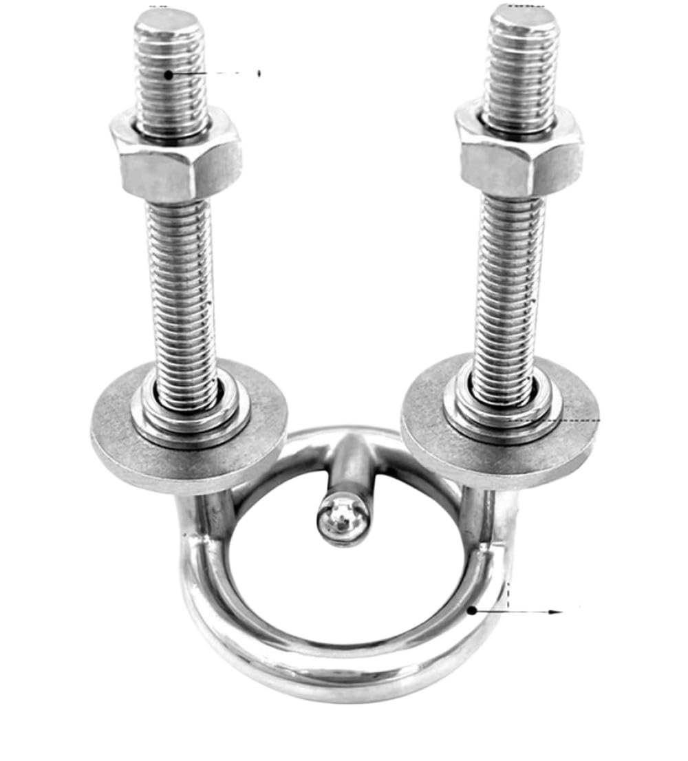 Gancio da Rimorchio per Sci Nautico in Acciaio Inossidabile con Anello da 2-1/2 Pollici Compatibile con ISURE Marine