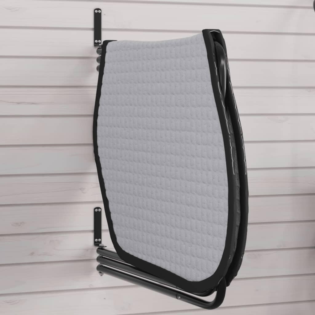 Mangloder - Soporte para techo de sillín con 3 brazos de hierro negro, soporte de pared para sillín de caballo, soporte para sillín, organizador, estructura robusta, versátil para establo, cámara de