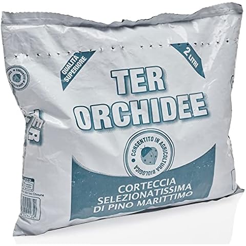 Kalapanta: 2 liter Specific Orchids Substrate- 100% Natural and Excellent Quality, Organic and Professional, composed of Maritime Pine Bark and Blonde Peat Cover