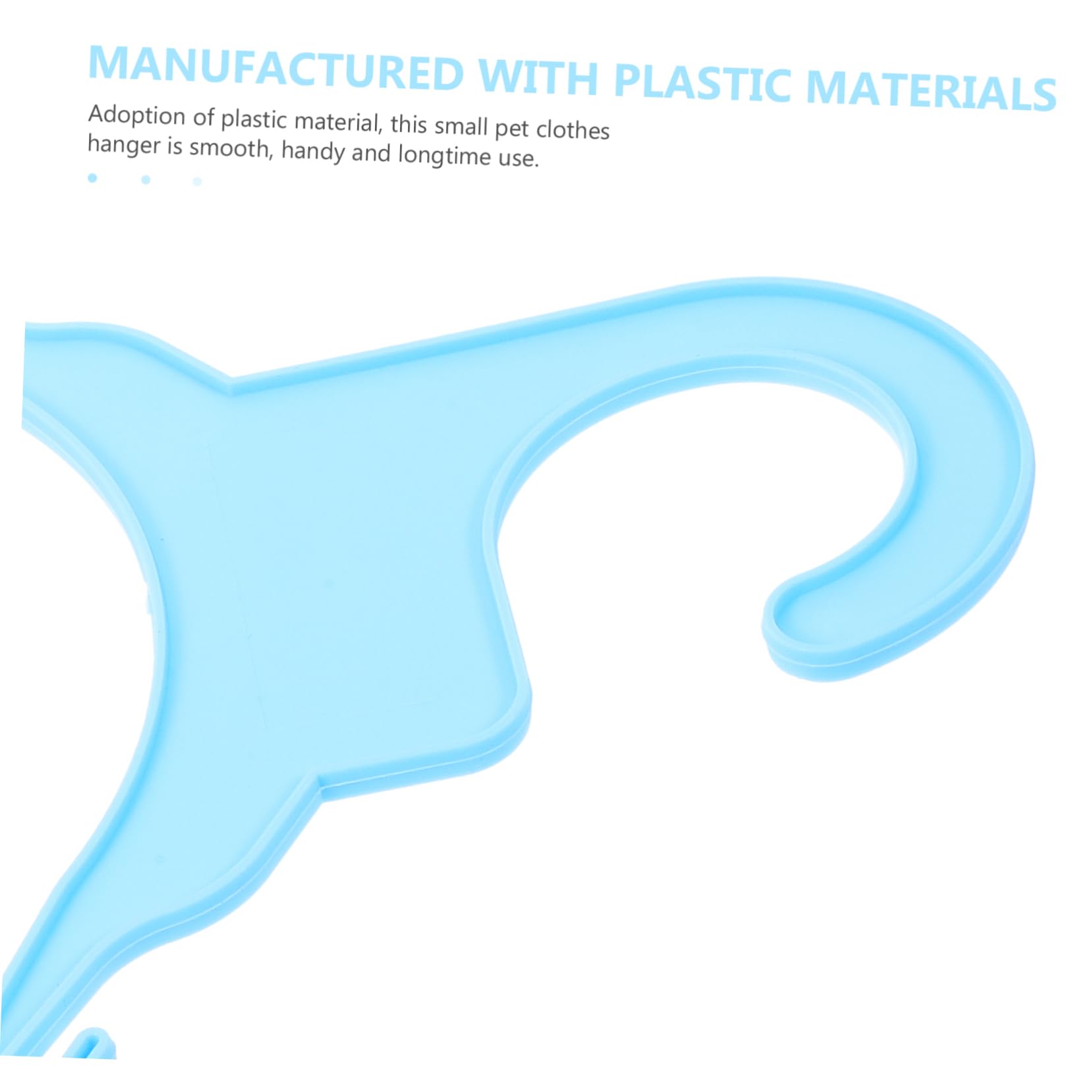 Levemolo 10pcs Dog Clothes Drying Rack Coat Hangers Pet Dog Hangers for Clothes Cat Hangers Dog Clothing Rack Dog Clothes Hanger Small Hanger Clothes Hangers Mini Hanger Plastic Sky-Blue