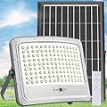 TENKOO Solar Street Flood Lights Outdoor 1000W Solar Parking Lot Lights Dusk to Dawn 65000LM IP67 Waterproof Security Commercial Lighting with 16.4ft Cables for Yard, Garden, Swimming Pool, Pathway