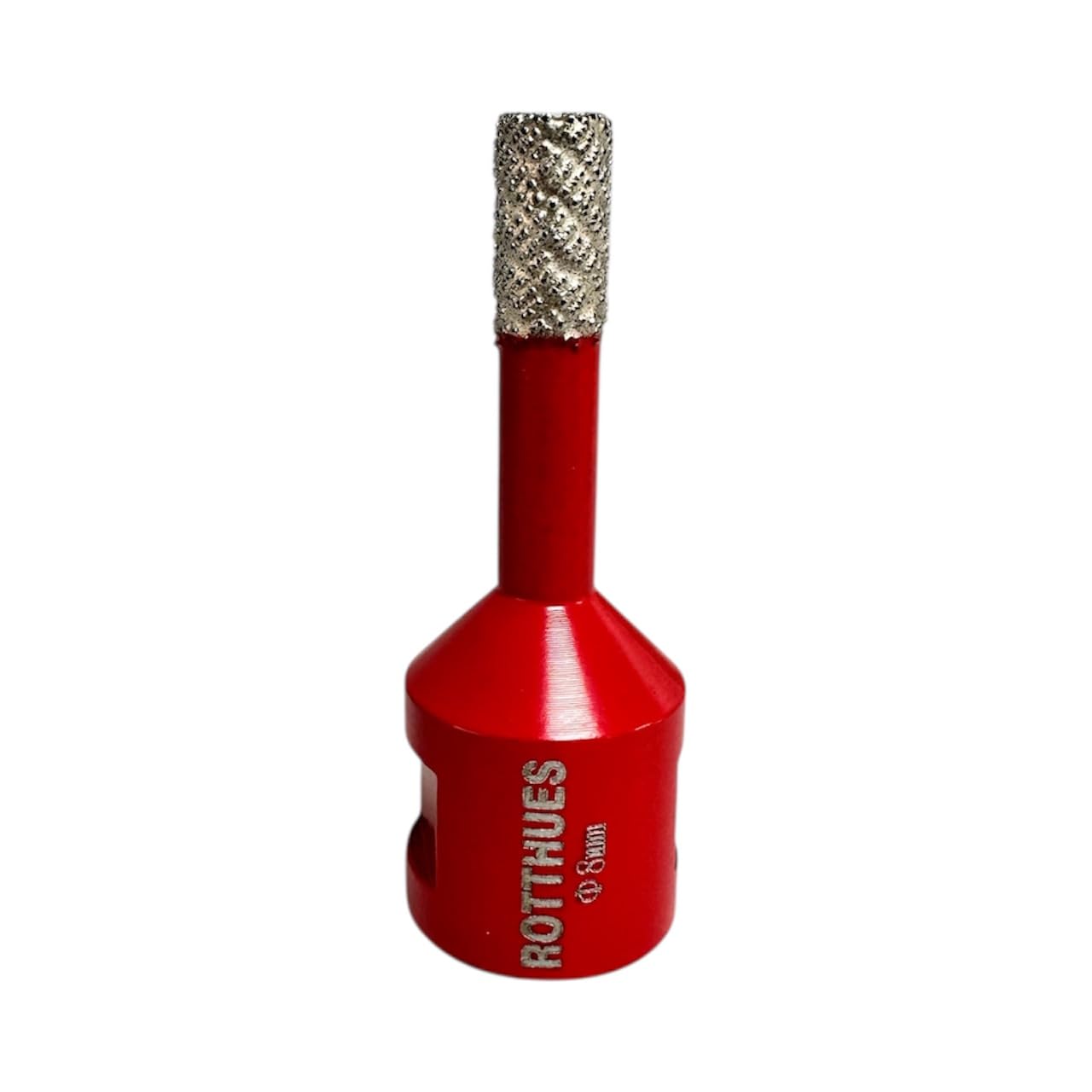 Matrix - Juego de brocas de diamante (incluye estuche, para azulejos, porcelana, cerámica, mármol, granito, 8 unidades, 6, 8, 10, 12, 14, 15, 16, 18 mm, color rojo)