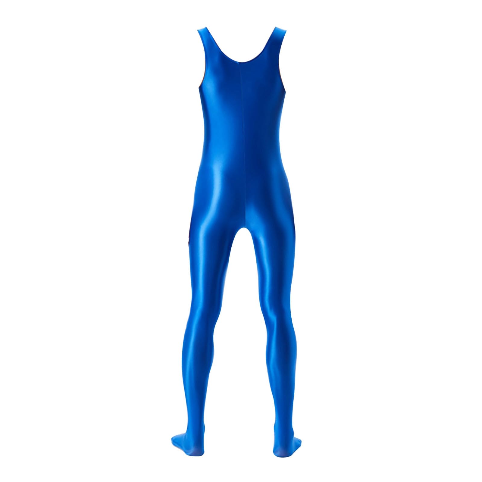 Tuta da uomo oleosa lucida sexy trasparente leggins Catsuits, body building da uomo, body a maniche lunghe, body building
