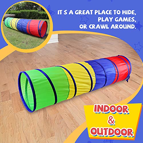 NARMAY® Tunnel de Jeu pour Enfants - pour intérieur et extérieur - 48 x 183 cm – Image 5