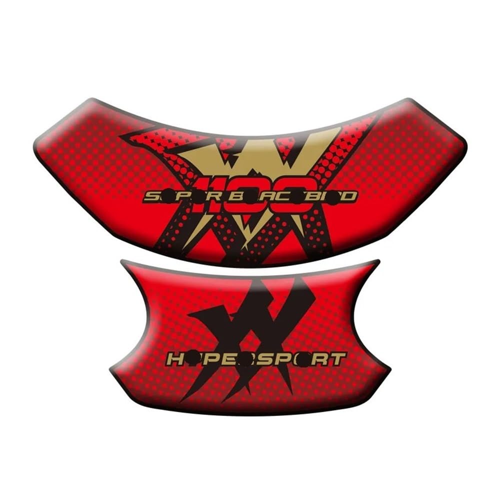 Motorcycle Fuel Tank Stickers Motorcycle Tank Pad Protector Sticker Fish Bone for CBR1100XX for Blackbird 1996-2008