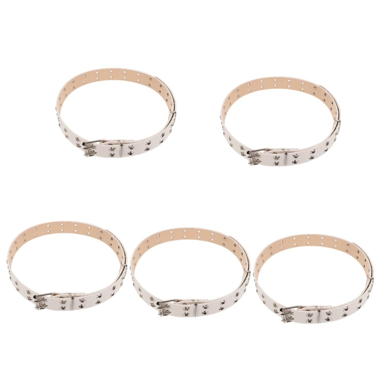 5piezas Cinturón Punk Delicado Para Mujer Cinturón De Moda Remaches Estilo Retro y Versátil Para Fiestas y Uso Diario