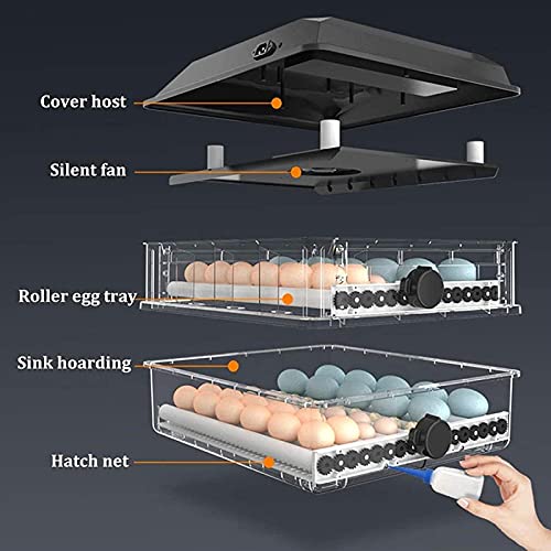 Ei incubator, broedende incubator 96 eieren met automatische Turner voor broedeier Turkije Goose Quail Ducks Chicken… - Afbeelding 7