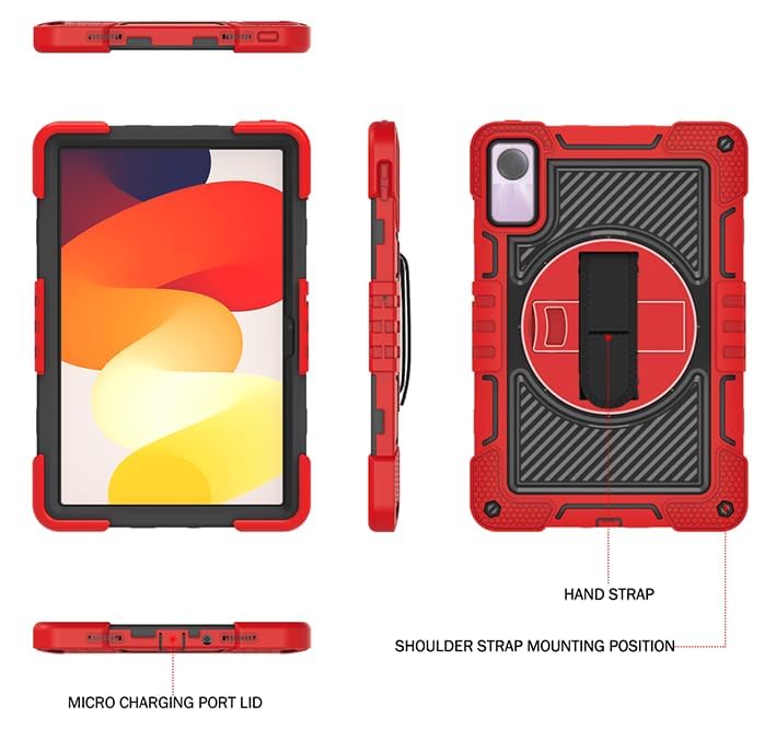 Housse Xiaomi Redmi Pad SE 11 pour Usage Intensif et Transport avec Sangle - 4