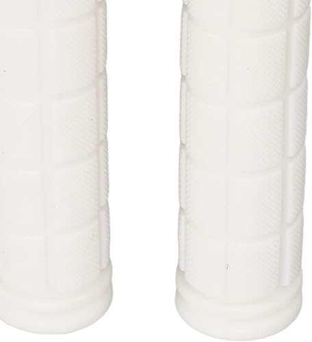 Miniatura 4 de VBESTLIFE Empuñaduras para manillar, 1 par de empuñaduras de goma antideslizantes para BMXRoad Mountain Bike (blanco)