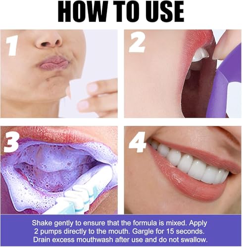 Image of Purple Toothpaste for Teeth Whitening: Best Color-Correcting Foam Toothpaste for Stain Removal - Sensitive Teeth Brightening & Non-Peroxide Whitening - for Adults1.5 fl oz
