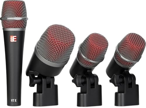 SE ELECTRONICS V Pack feat V Kick, 2 V Beat w/Clamps, V7 X with Case