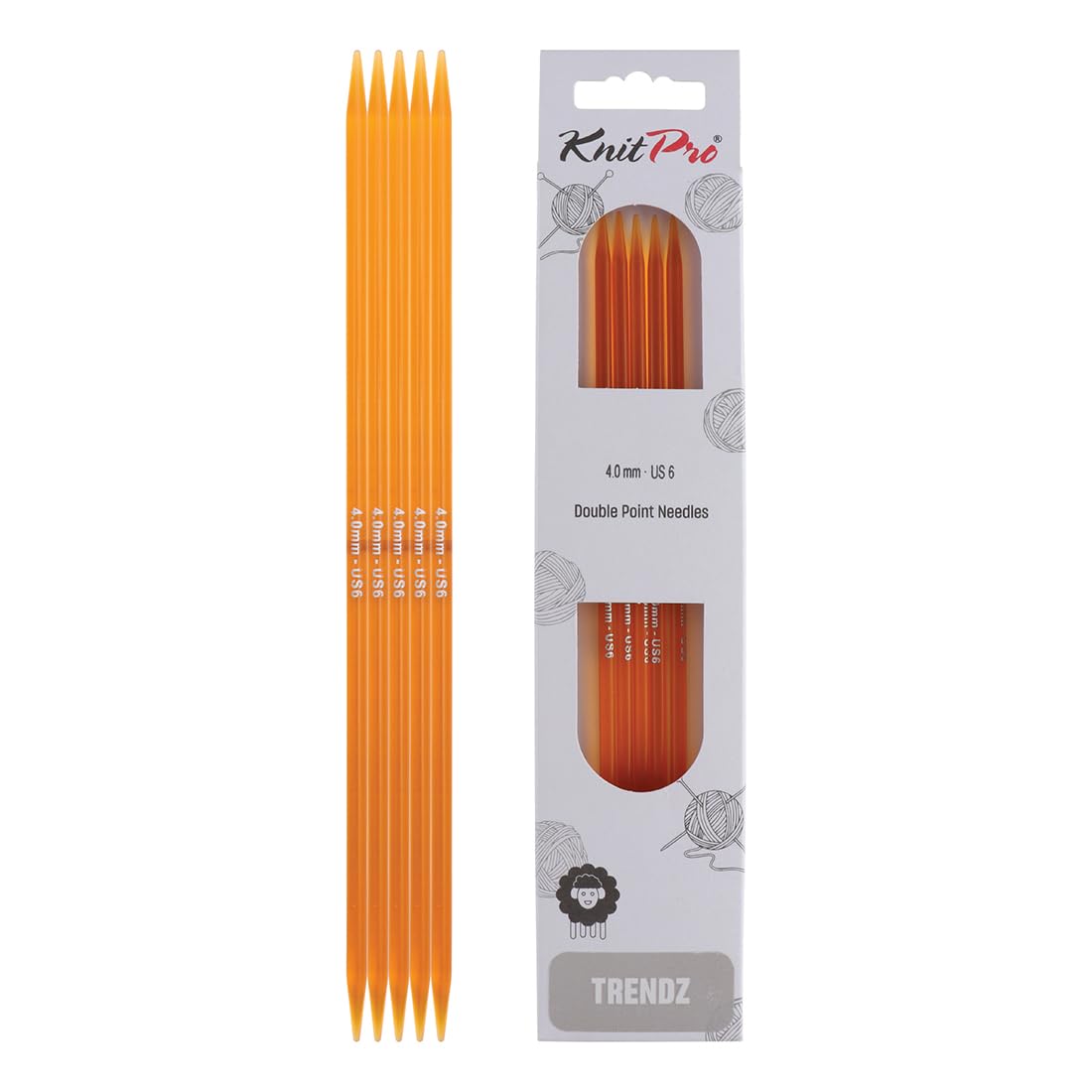 KnitPro Trendz Double Pointed Needles 6" (15cm) | 4.00mm