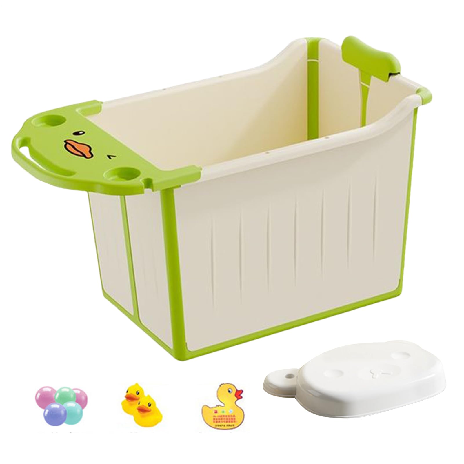 Faltbare Badewanne für Babys – rutschfeste Basis für Badewanne Sitzen, sicheres und dickes Bad für Reisen, Haus, Urlaub