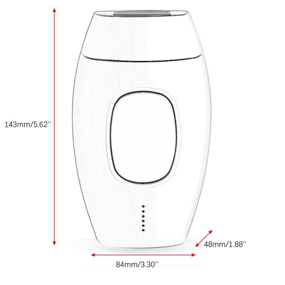 Système d'épilation au laser, épilateur à lumière permanente 2-en-1, 600 000 flashs, convient aux appareils de rajeunissement cutané à la maison pour le visage, les bras, le dos et le bikini