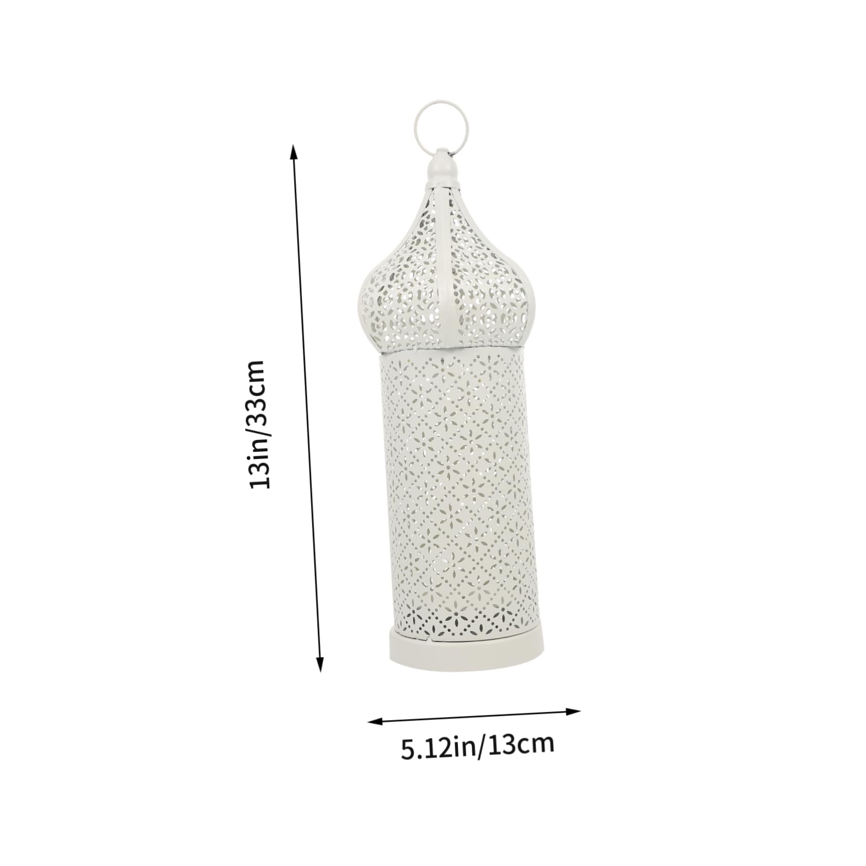 ERINGOGO LED Iron Art Lamp Chic Hollow Design Atmosphere Light for Home Decor for Living Bedroom and Holiday Parties Creates Romantic Environment White Color No Batteries Included