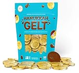 Original Milk Chocolate Coins - Hanukkah Gelt - Made with Premium Belgian Chocolate - Gluten Free - Non GMO - Nut Free - Kosher Certified- OUD (50 Coins)