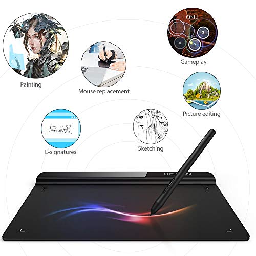 Tableta gráfica digital para dibujo y animación, con sensibilidad de presión de 8192 niveles y soporte de inclinación de 60°, ideal para educación artística miniatura 5