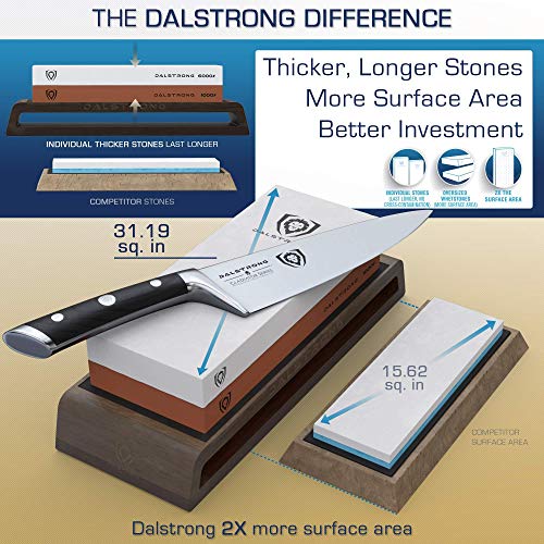 Dalstrong The Gladiator Series Elite Bull Nose Butcher Knife 10" Bundled With Premium Whetstone Kit - #1000/#600 Grit #TOP6