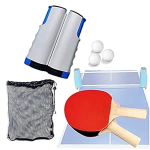 Intrekbare Tafel Van Tafeltennis, Met Uitbreidbaar Net, 2 Peddels En 3 Ballen En Draagbare Case, Perfect Voor Thuis- of…