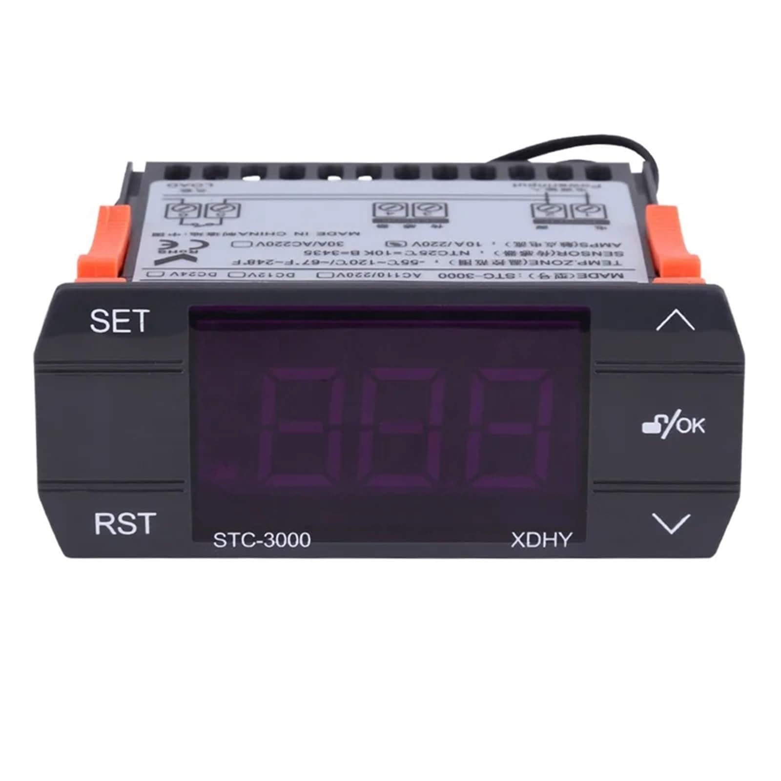 A25F-STC-3000 cyfrowy regulator temperatury termostat plastikowy cyfrowy regulator temperatury termostat z czujnikiem 110-220 V 3